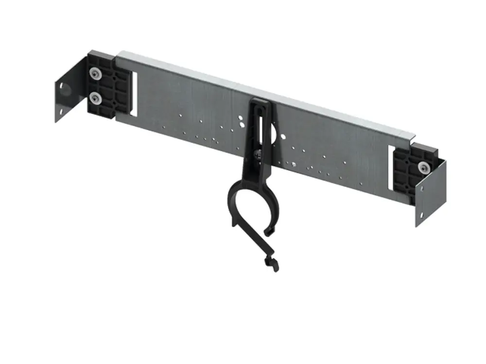 TECE-Anschlusseinheit aus Metall für die Installation in C-Profil-Wänden, mit Befestigungselementen und einer integrierten Halterung.